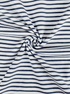 Breton Stripe Cotton Jersey in Navy & Ivory £16.00 pm-Cotton Jersey-Flying Bobbins Haberdashery