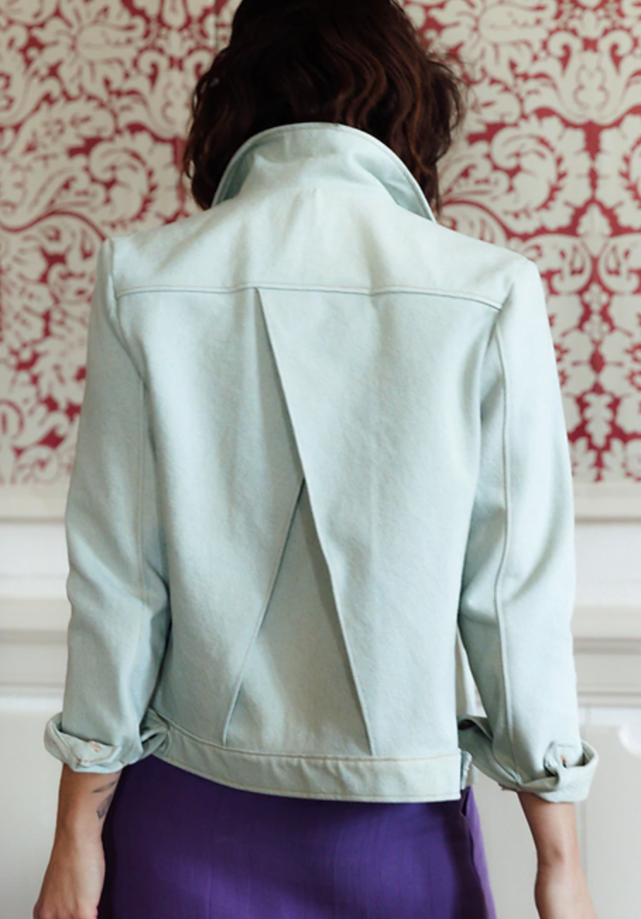 Pilar Jacket Kit - Mid-Blue Denim-Sewing Kit-Flying Bobbins Haberdashery