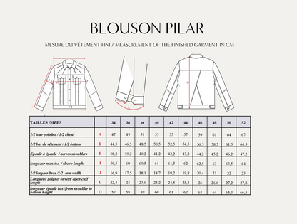 Pilar Jacket Kit - Mid-Blue Denim-Sewing Kit-Flying Bobbins Haberdashery