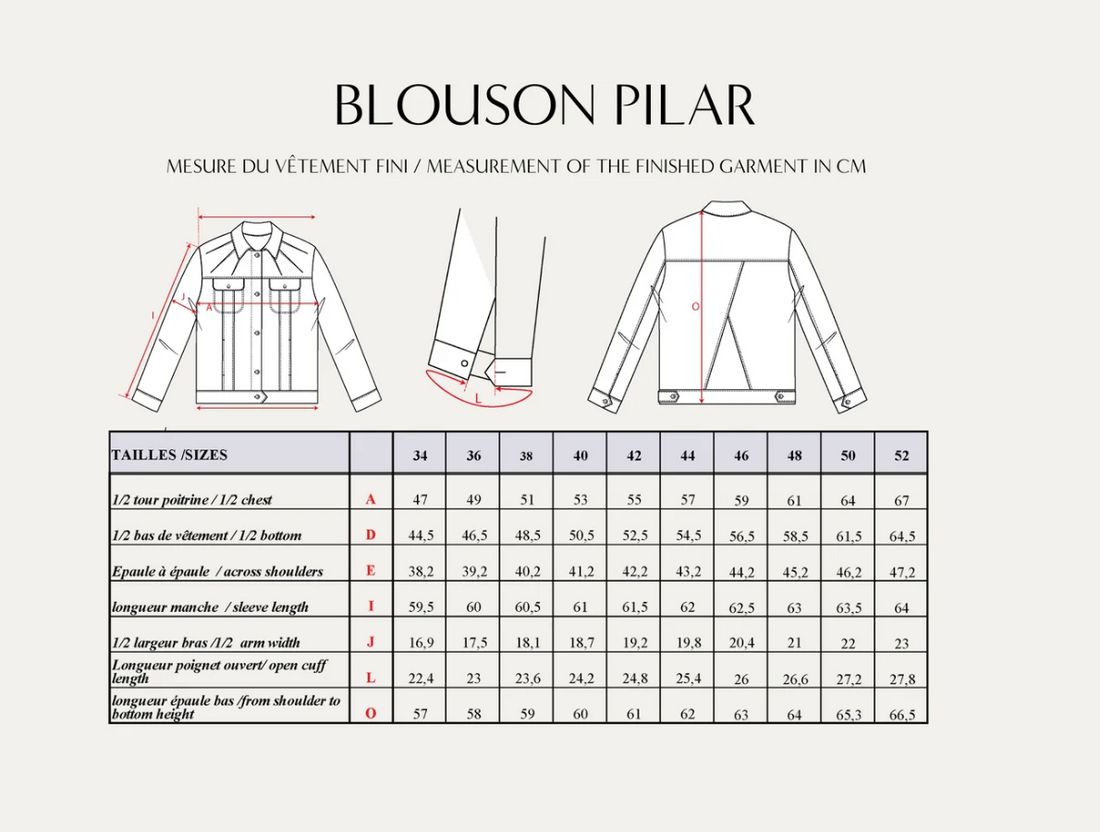 The Pilar Jacket by Maison Fauve-Pattern-Flying Bobbins Haberdashery