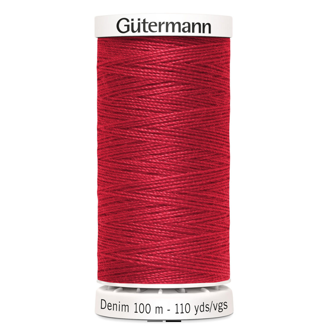 Gutermann Denim Thread, 100m, Red 4495-Thread-Flying Bobbins Haberdashery