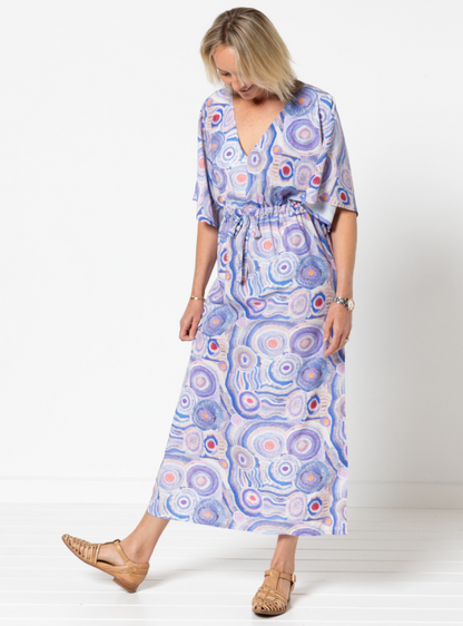 Summer Cover-Up Kit - Radiance Palm Viscose-Sewing Kit-Flying Bobbins Haberdashery