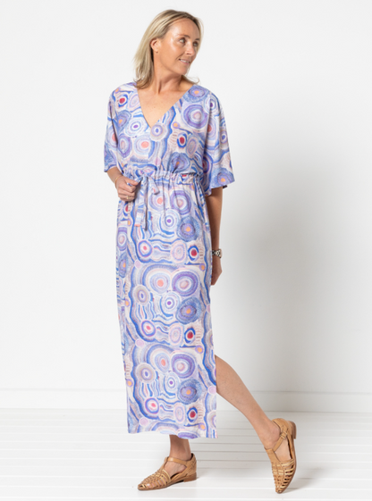 Summer Cover-Up Kit - Radiance Palm Viscose-Sewing Kit-Flying Bobbins Haberdashery
