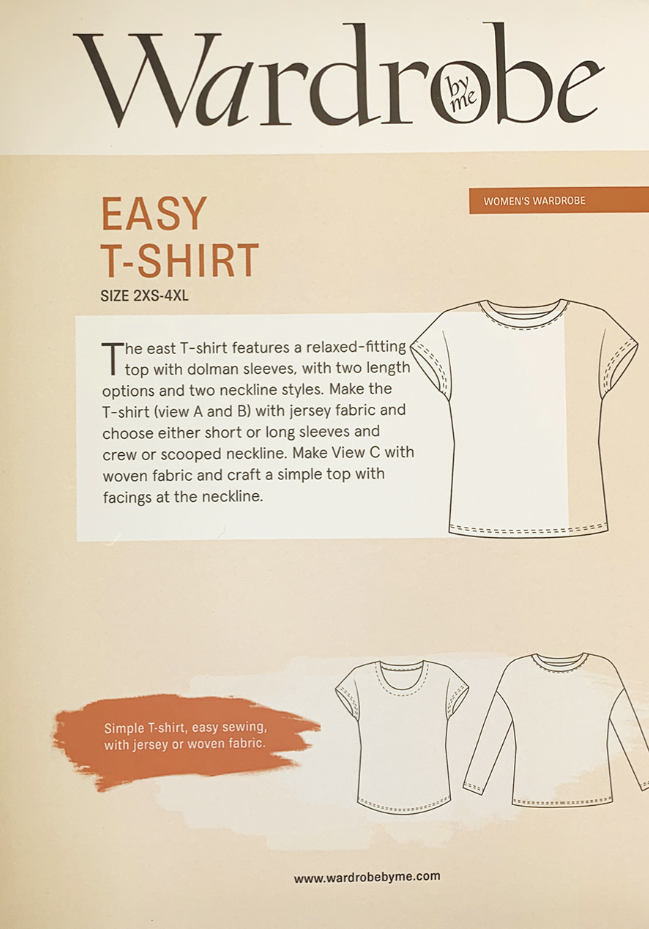 Easy T-Shirt Kit - Angora Touch in Washed Blue-Sewing Kit-Flying Bobbins Haberdashery