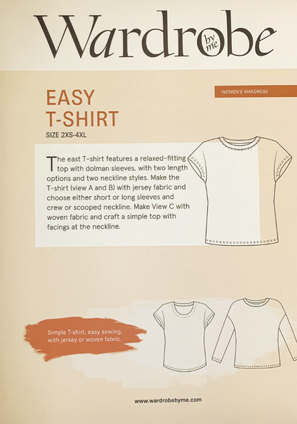 Easy T-Shirt Kit - Angora Touch in Washed Blue-Sewing Kit-Flying Bobbins Haberdashery