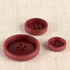 Ivory-Look, 4-Hole Button in Burgundy-Button-Flying Bobbins Haberdashery