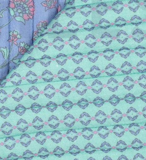 Berger Gilet Kit - Quilted Cotton in Sky/Mint-Sewing Kit-Flying Bobbins Haberdashery