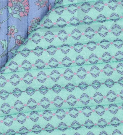 Berger Gilet Kit - Quilted Cotton in Sky/Mint-Sewing Kit-Flying Bobbins Haberdashery