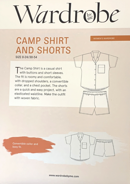 Wardrobe by Me, Camp Shirt &amp; Shirts Set-Pattern-Flying Bobbins Haberdashery