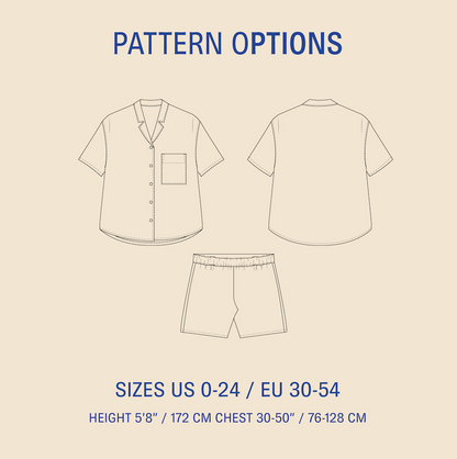 Wardrobe by Me, Camp Shirt &amp; Shirts Set-Pattern-Flying Bobbins Haberdashery