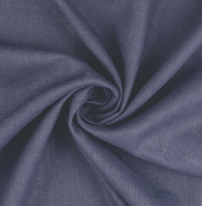 Bronte Dress Kit - Viscose Linen in Denim Blue-Sewing Kit-Flying Bobbins Haberdashery