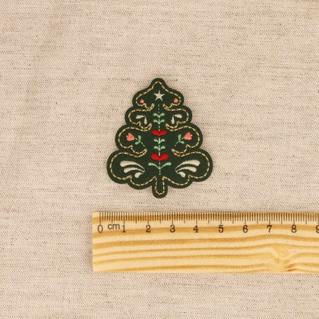 Nordic Christmas Embroidered Motifs x 6-Iron On Motif-Flying Bobbins Haberdashery