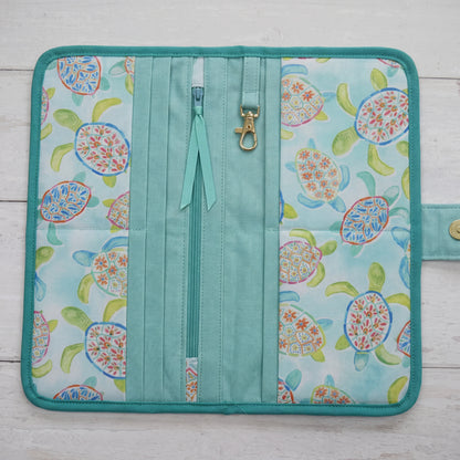 Travel Wallet - Turtle Bay-Sewing Kit-Flying Bobbins Haberdashery