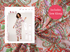 Kielo Wrap Dress Kit - Paisley in Watermelon-Sewing Kit-Flying Bobbins Haberdashery