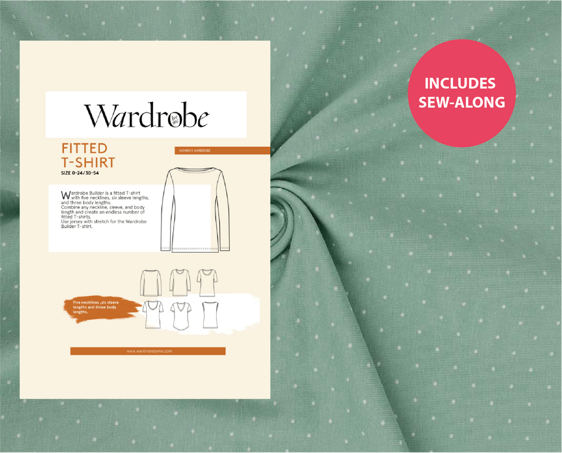 T-Shirt Making Kit - Sage Spot-Sewing Kits-Flying Bobbins Haberdashery