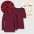 T-Shirt Making Kit - Organic Cotton Jersey in Bordeaux-Sewing Kits-Flying Bobbins Haberdashery