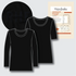 T-Shirt Making Kit - Organic Cotton Jersey in Black-Sewing Kits-Flying Bobbins Haberdashery