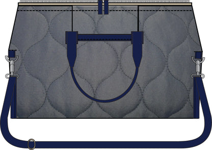 The Flying Bobbins Weekender Bag Kit - Quilted Edition in Navy-Sewing Kit-Flying Bobbins Haberdashery