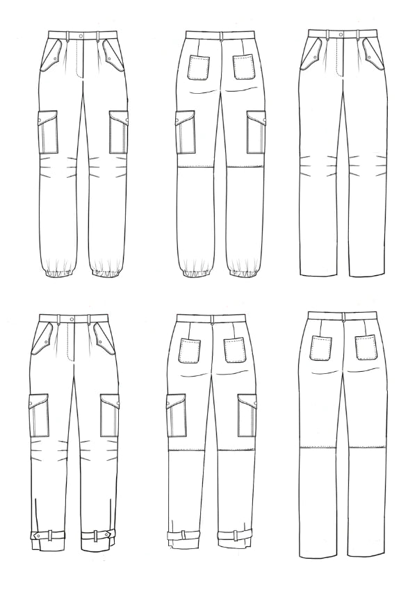 Tremplin Trouser Kit - Khaki-Trousers-Flying Bobbins Haberdashery