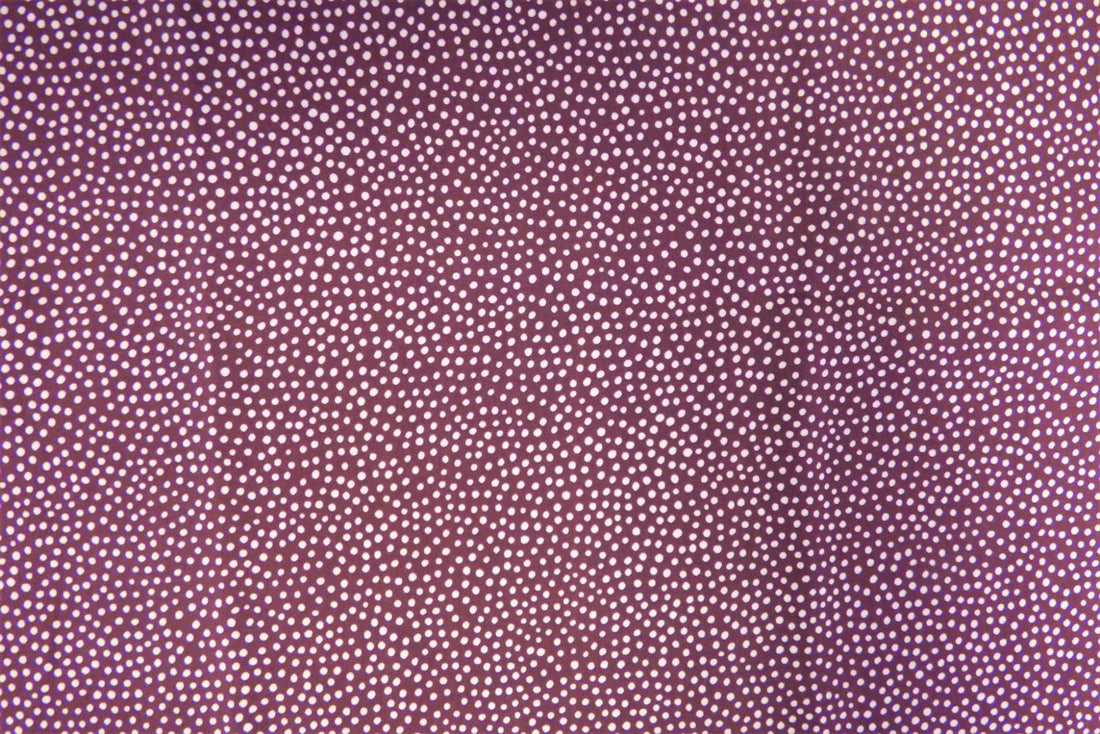 Lady McElroy Dotty About Dots Cotton Lawn in Claret-Viscose Challis-Flying Bobbins Haberdashery