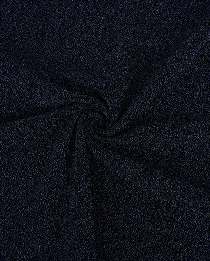REMNANT - Party Sparkle Knit in Navy x 0.8m-Cotton Twill-Flying Bobbins Haberdashery