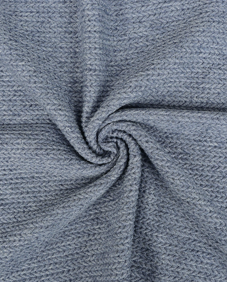 Kajo Dress Kit - Angora Touch Cable in Washed Blue-Sewing Kit-Flying Bobbins Haberdashery