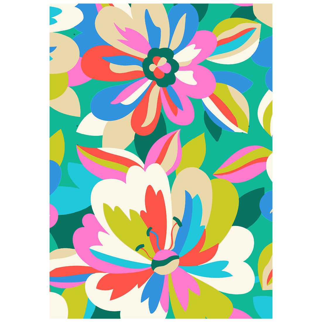 Mave Skirt Kit - Tapestry Summer Rayon In Green-Skirt-Flying Bobbins Haberdashery