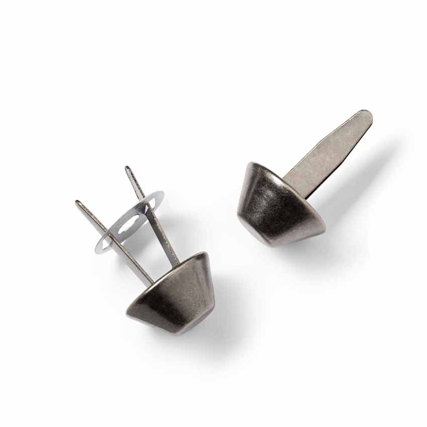 Prym Base Nails, Pack of 4, Gunmetal-Trim-Flying Bobbins Haberdashery