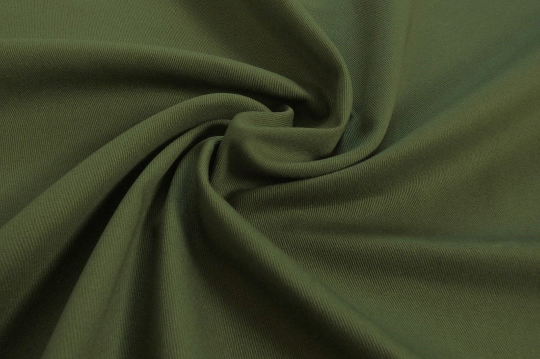 Lady McElroy Cambridge Twill in Khaki-Cotton Twill-Flying Bobbins Haberdashery