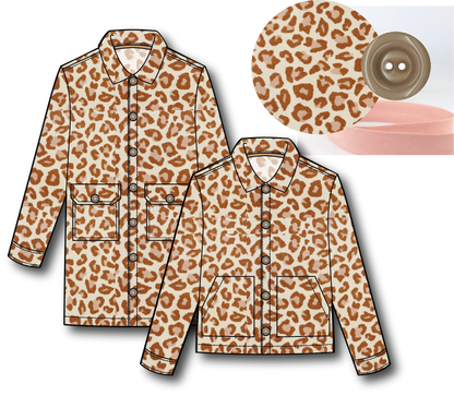 Ilford Unisex Jacket Kit - Atelier Brunette Leony Gabardine-Sewing Kit-Flying Bobbins Haberdashery