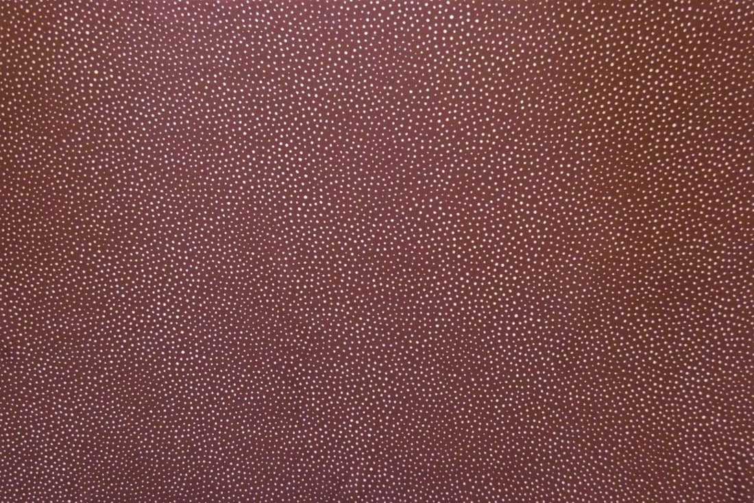 Lady McElroy Raining Dots Viscose Challis Lawn in Mocha-Viscose Challis-Flying Bobbins Haberdashery