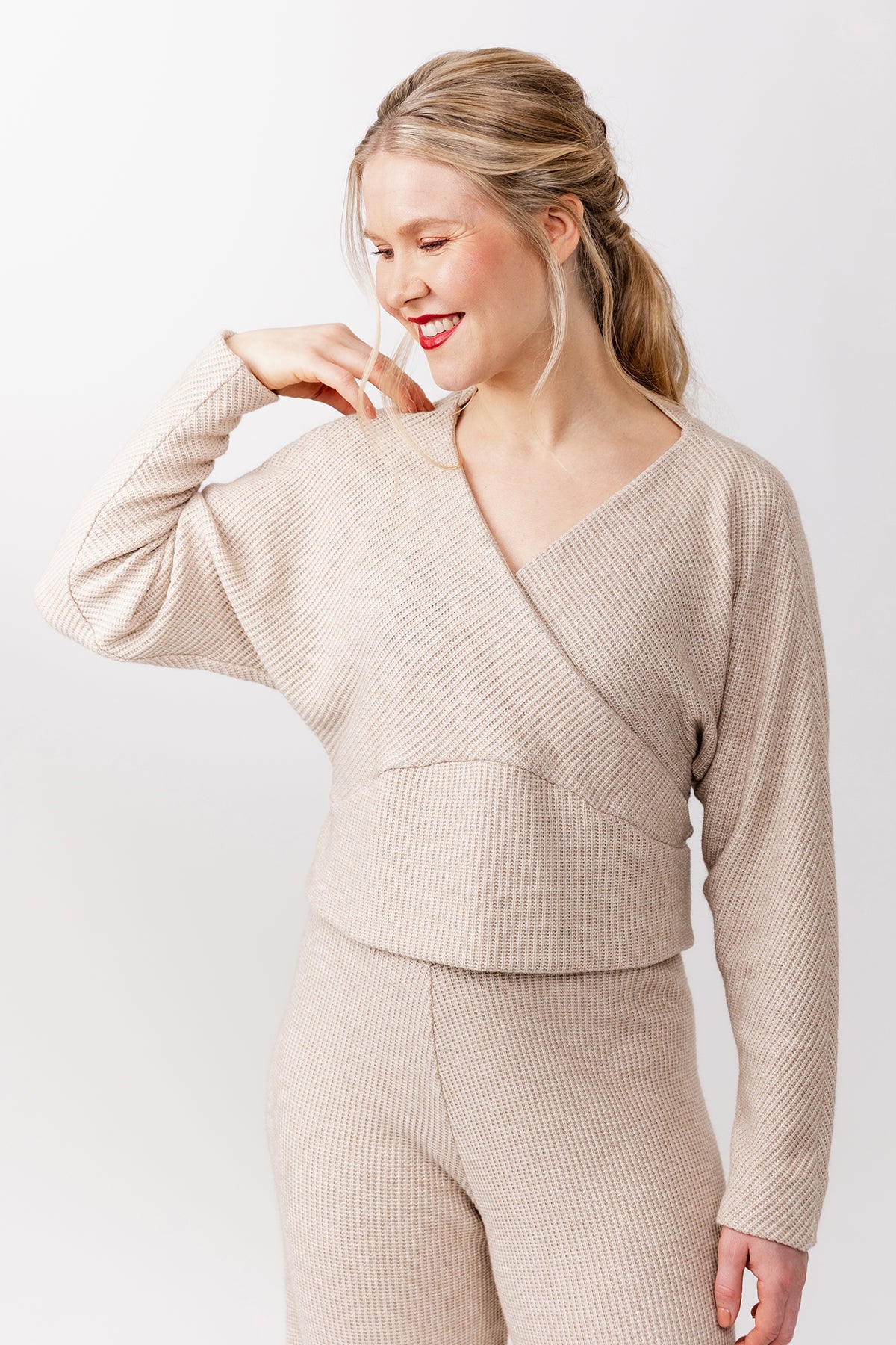 Kajo Batwing Wrap Sweater &amp; Dress-Flying Bobbins Haberdashery