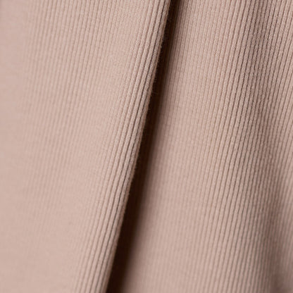 Atelier Brunette Ribbing in Sandy Sand, £18.00 p/m-Cotton Jersey-Flying Bobbins Haberdashery