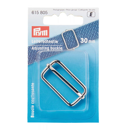 Prym Adjusting Buckle 30mm, Silver-Trim-Flying Bobbins Haberdashery