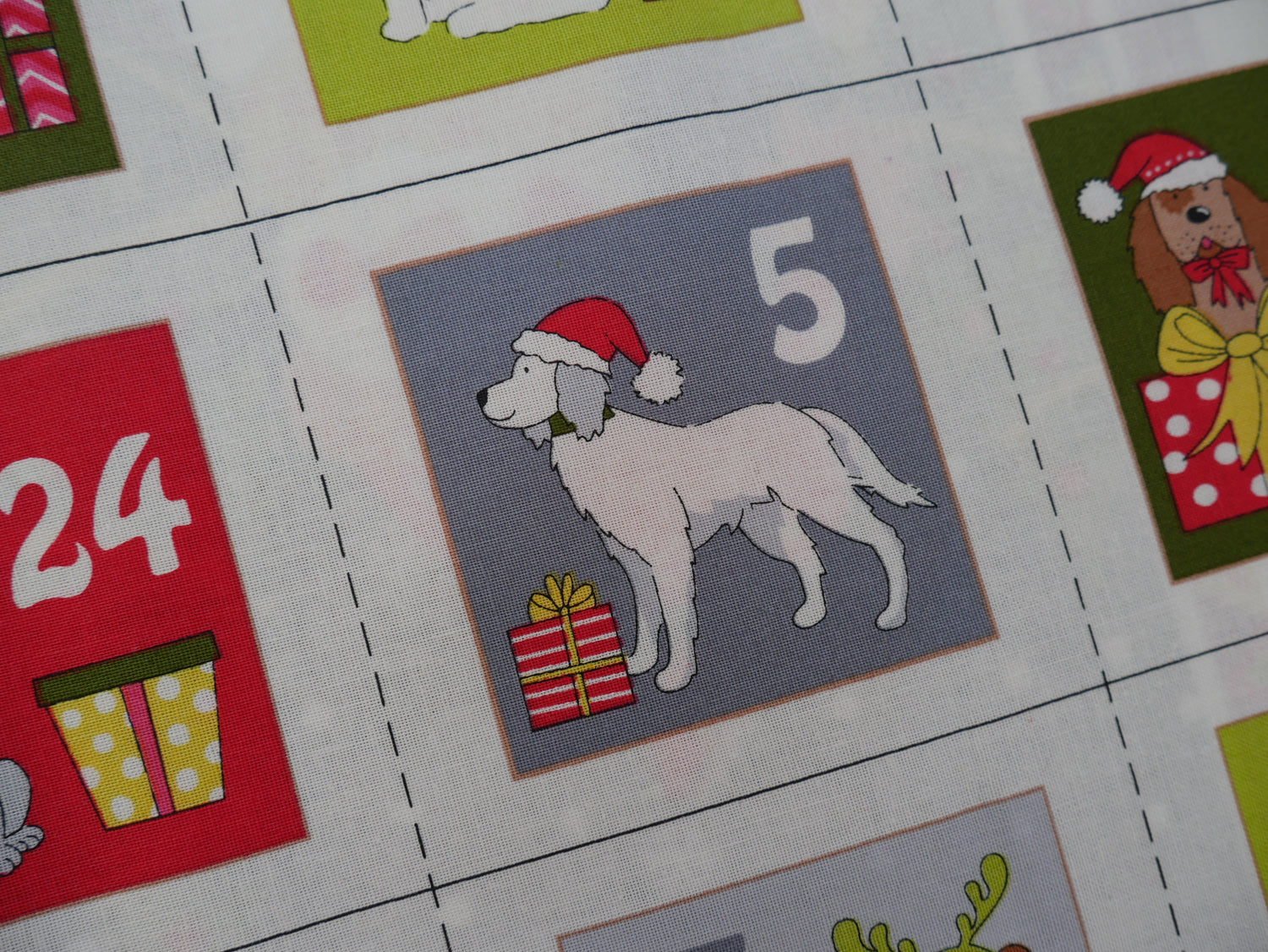 Advent Calendar Kit, Yappy Dogs-Cotton-Flying Bobbins Haberdashery