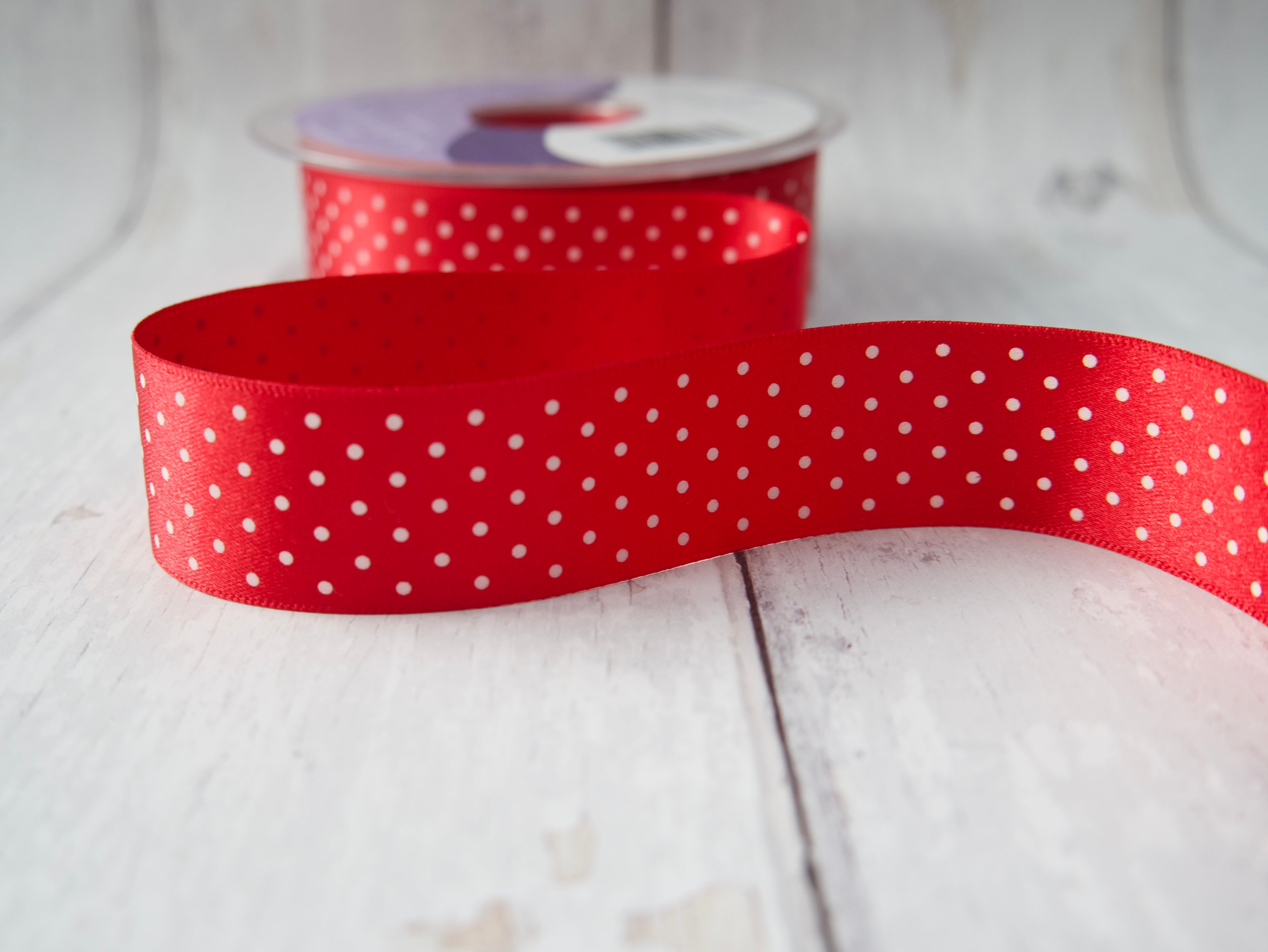 25mm Micro Dot Ribbon-Ribbon-Flying Bobbins Haberdashery