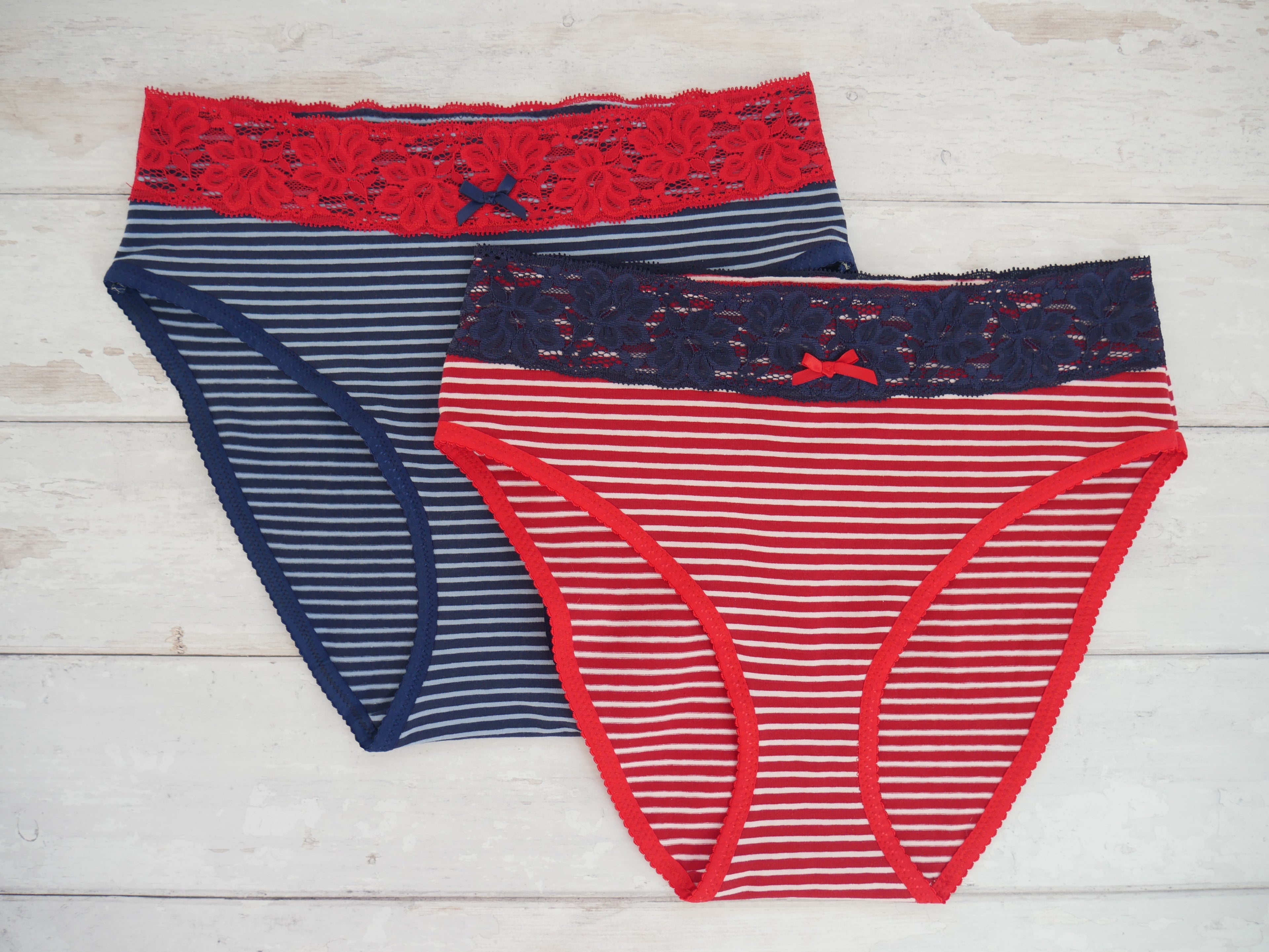 Iris Knickers Fabric Pack - Nautical but Nice-Sewing Kit-Flying Bobbins Haberdashery