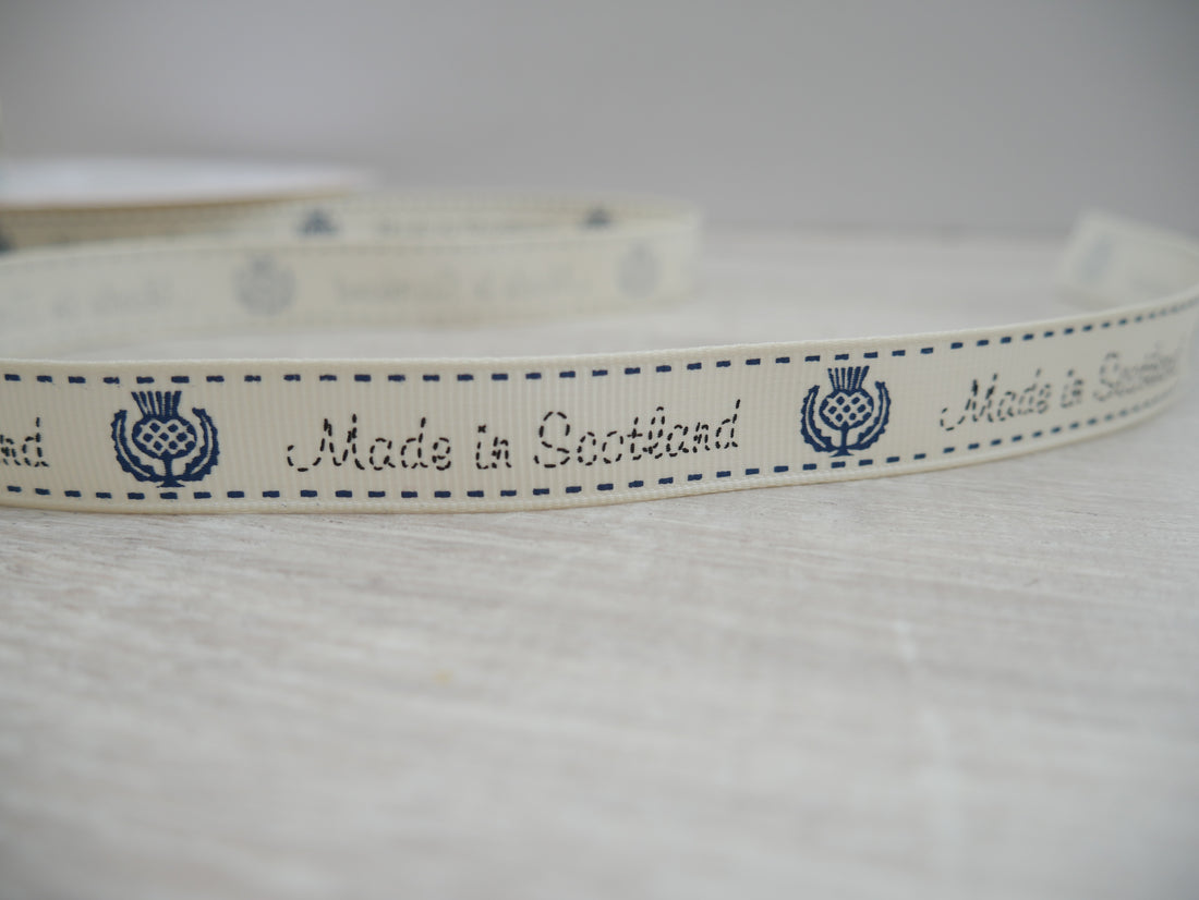 Made in Scotland Grosgrain Ribbon-Ribbon-Flying Bobbins Haberdashery