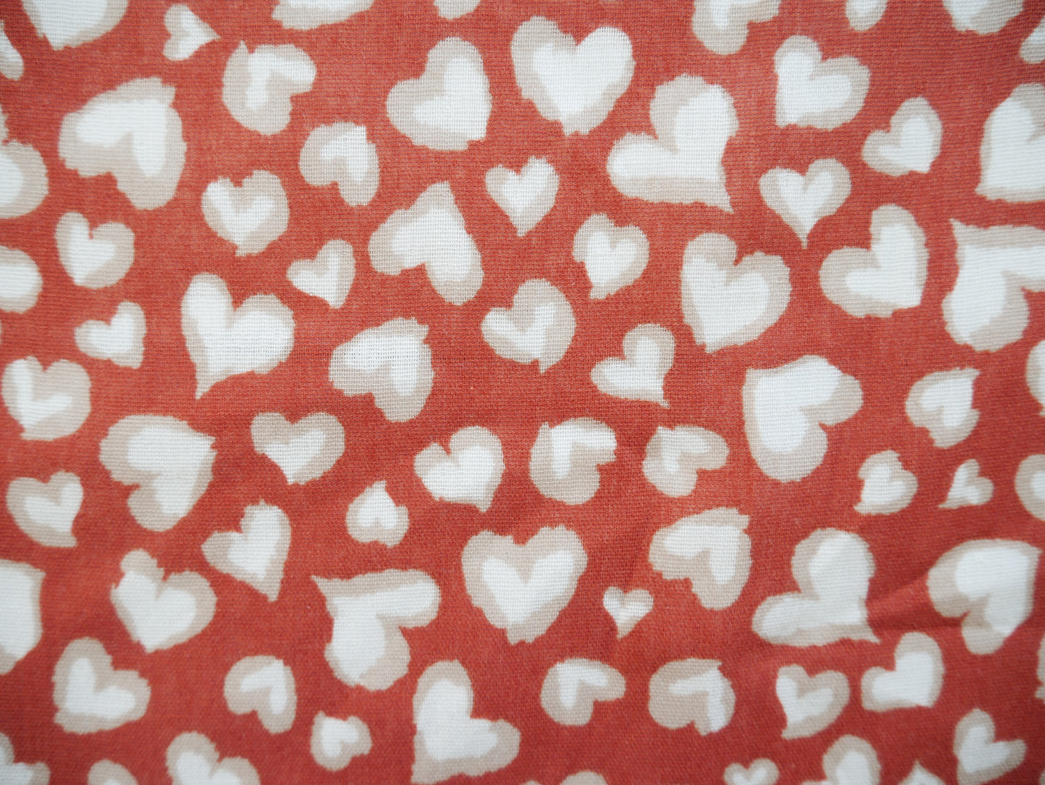 Painted Hearts Double Gauze £8.00 p/m-Flying Bobbins Haberdashery