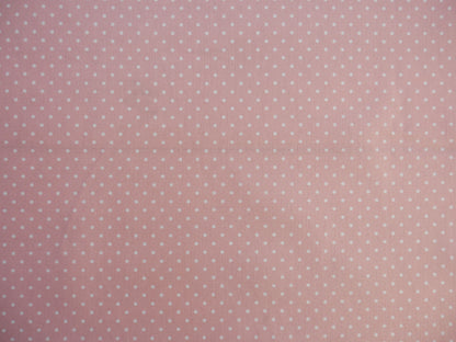 Pin-Spot Printed Cotton, Pink £8.50 p/m-Fabric-Flying Bobbins Haberdashery