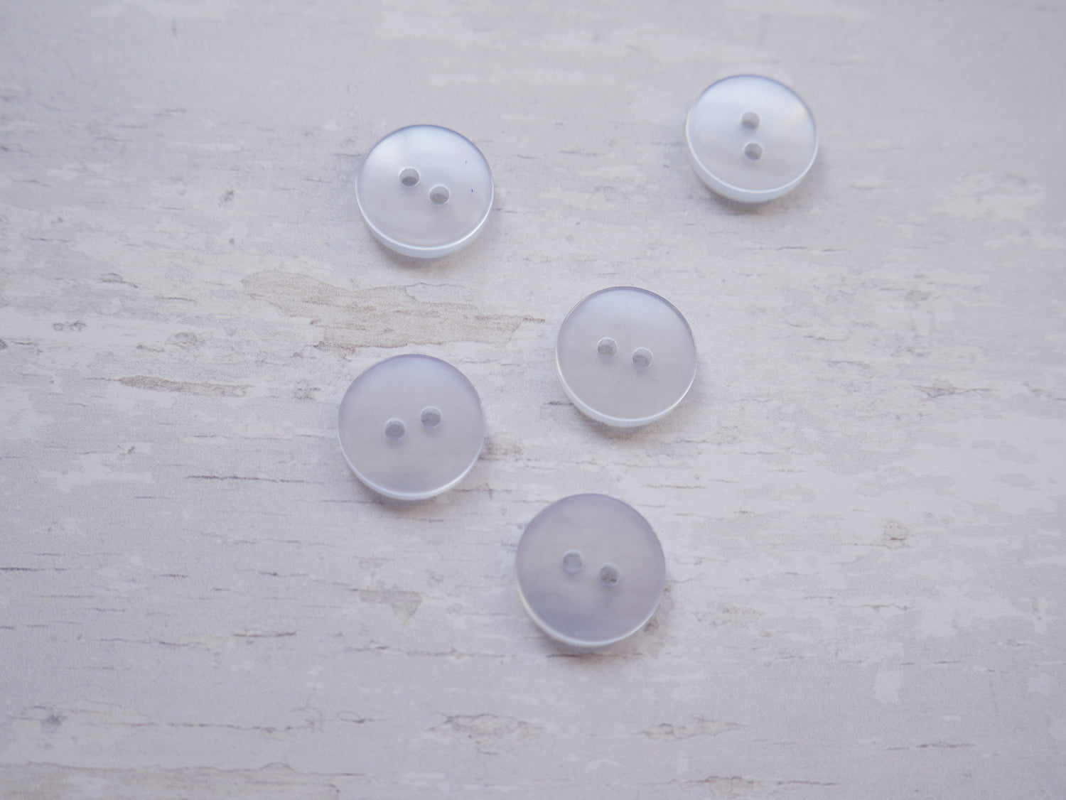 2-Hole 15mm Button in Pale Blue-Button-Flying Bobbins Haberdashery