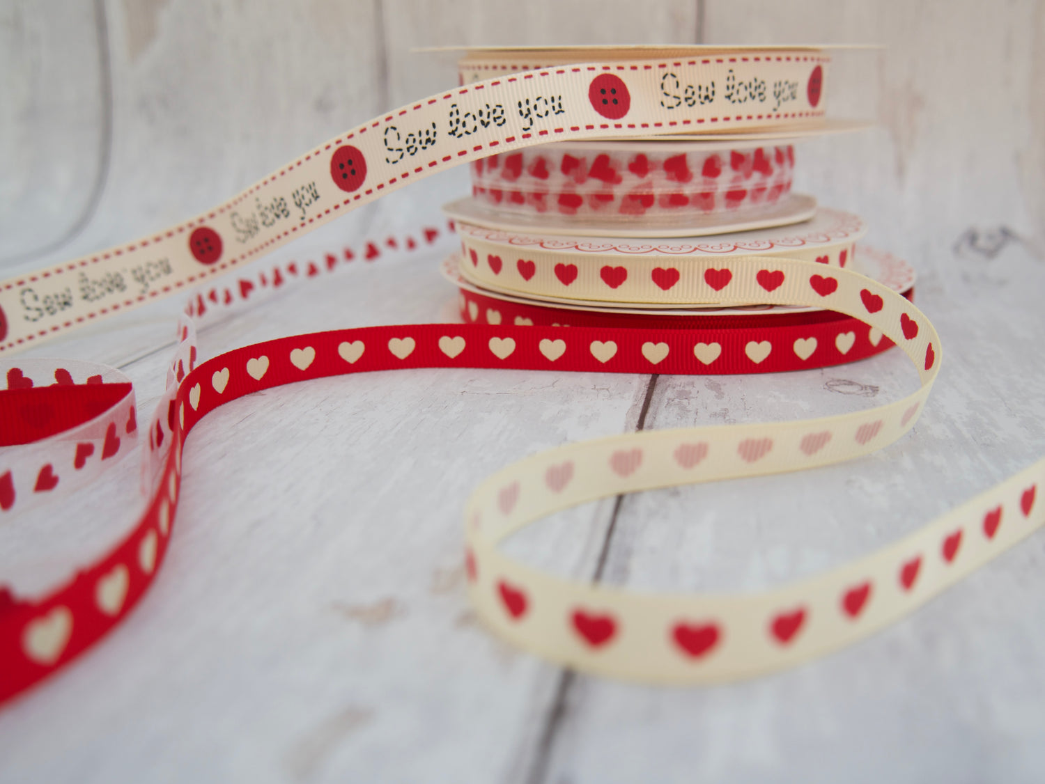 9mm Sweetheart Grosgrain Ribbon-Ribbon-Flying Bobbins Haberdashery