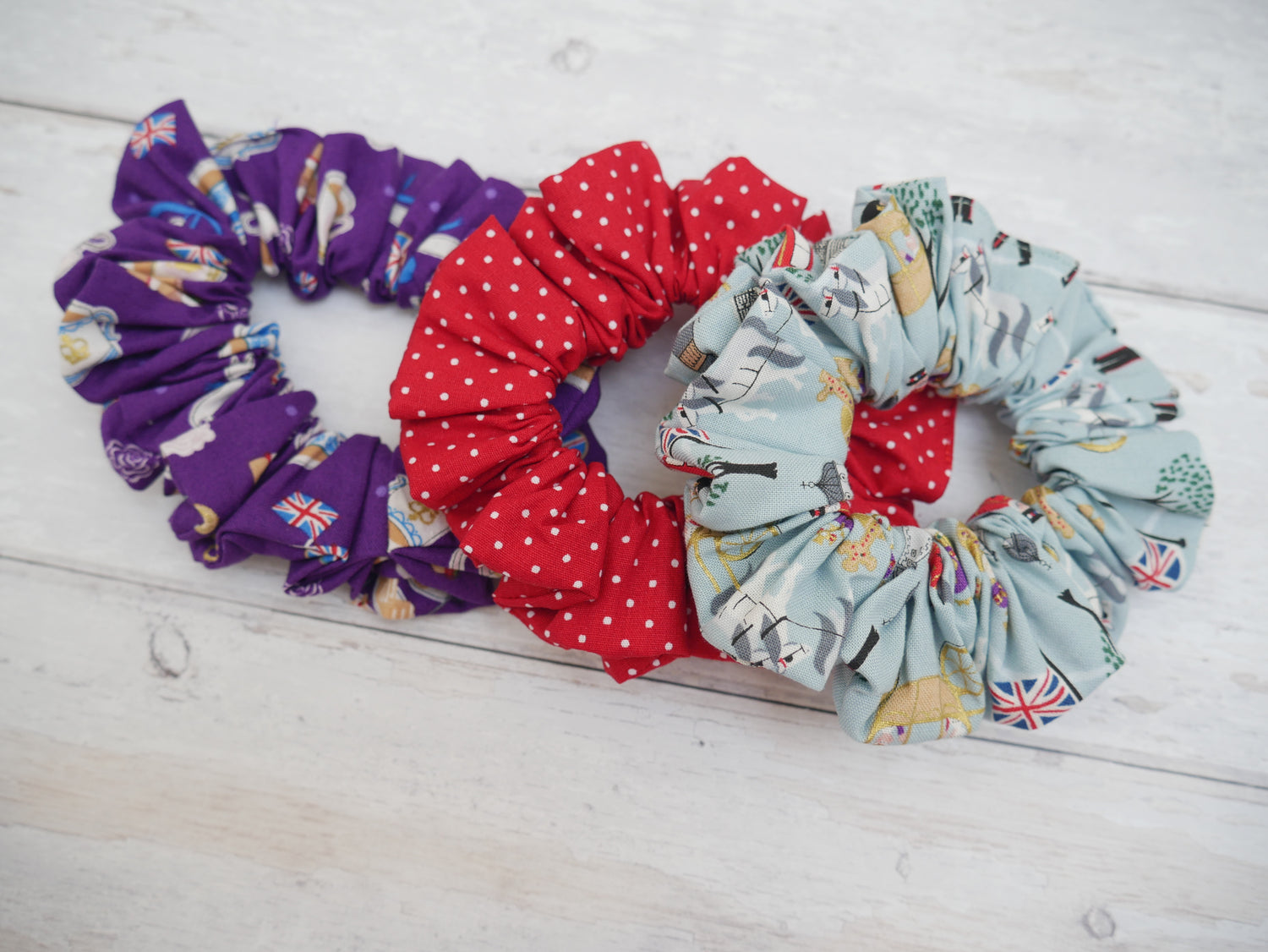 Scrunchie Trio - Coronation-Sewing Kit-Flying Bobbins Haberdashery