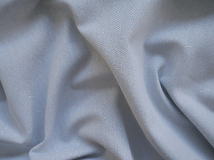 Linen-Look Half Panama with Sparkle - Blue £10.50 p/m-Fabric-Flying Bobbins Haberdashery