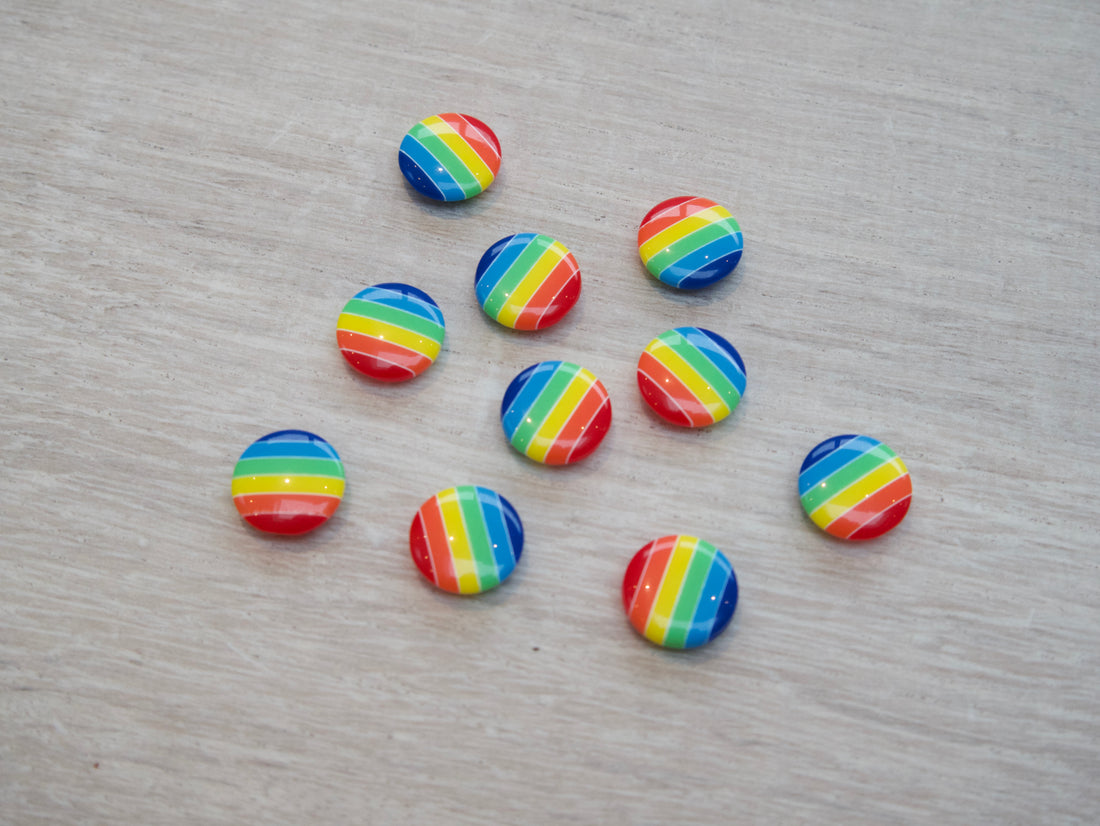 Rainbow Buttons-Button-Flying Bobbins Haberdashery