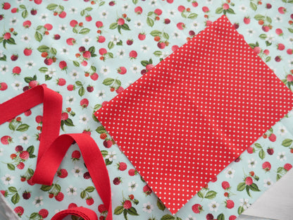 Apron Making Kit - Raspberries-Sewing Kit-Flying Bobbins Haberdashery