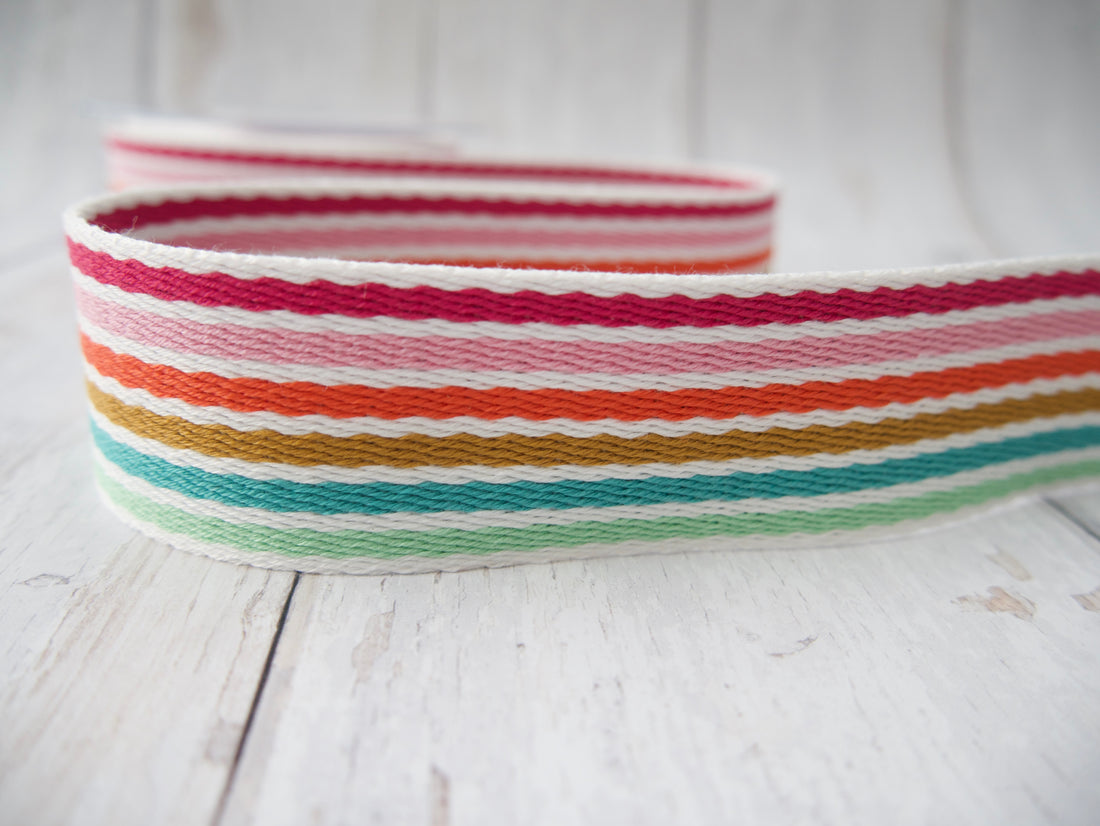 38mm Stripe Webbing - Multi-Webbing-Flying Bobbins Haberdashery