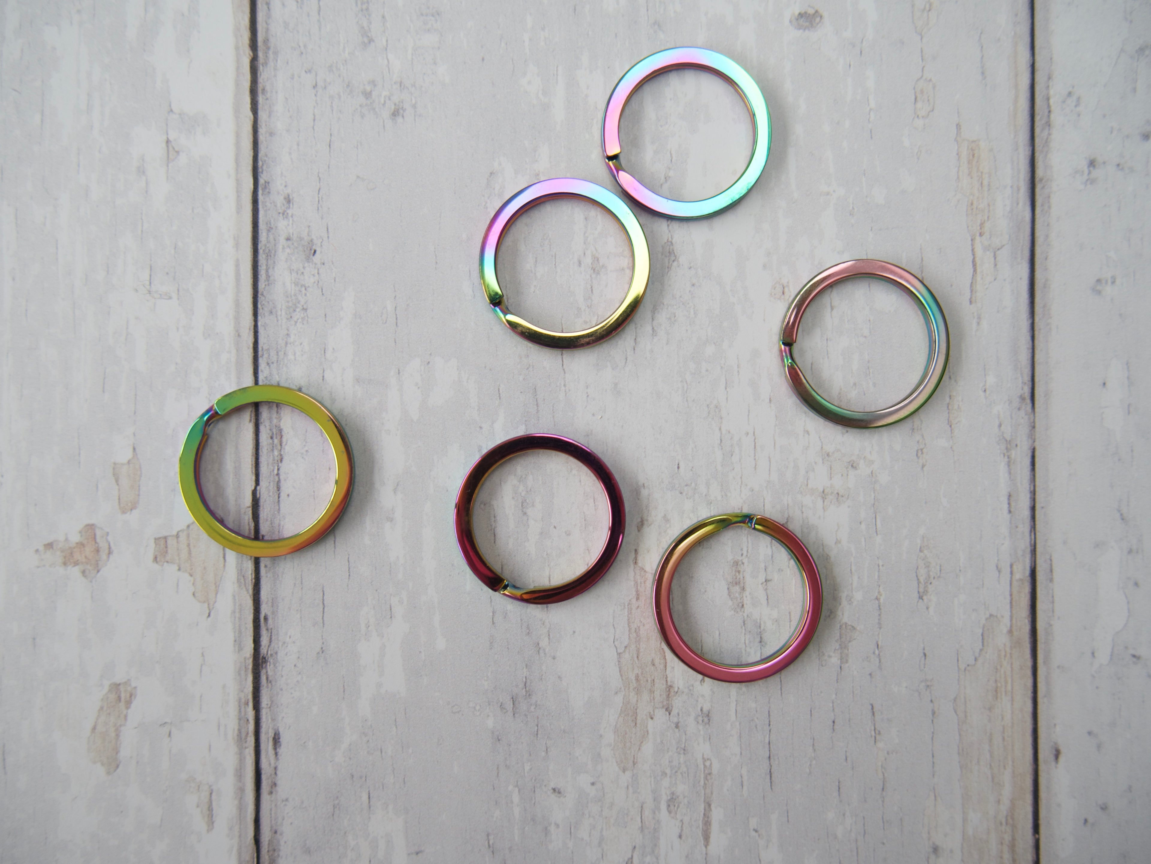 Rainbow Split Ring-Trims-Flying Bobbins Haberdashery