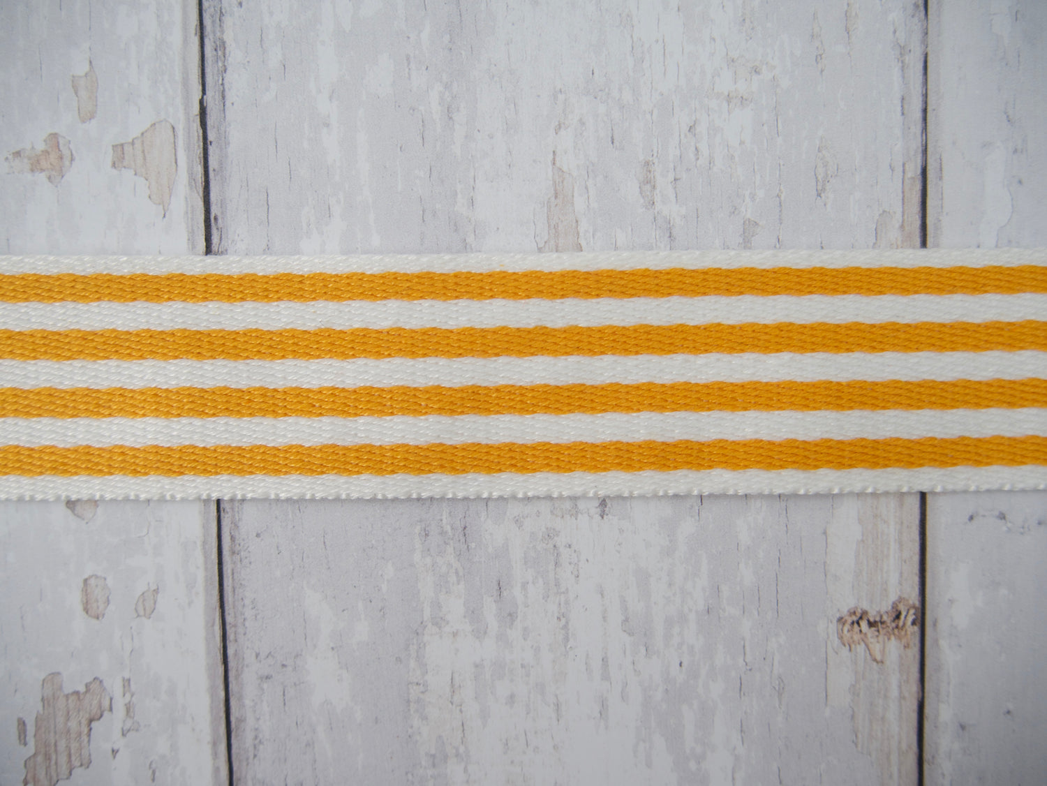 38mm Stripe Webbing - Yellow-Webbing-Flying Bobbins Haberdashery