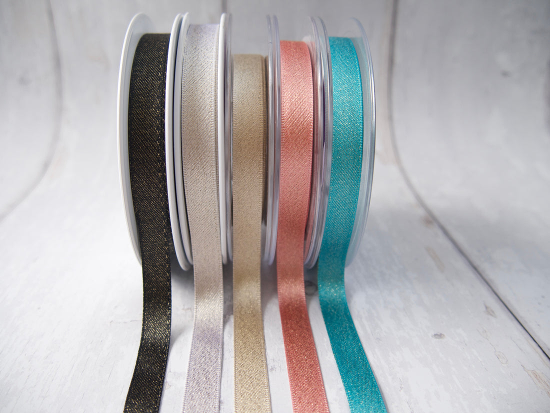 10mm Sparkle Satin Ribbon-Ribbon-Flying Bobbins Haberdashery